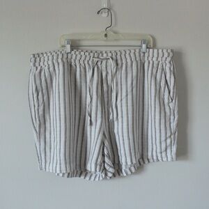 Old Navy Striped Linen Blend Shorts